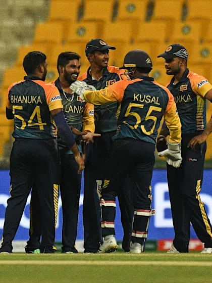 Logo of Sri Lanka through to Super 12 after thumping win over Ireland
