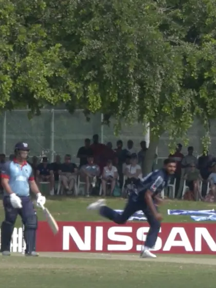 T20WCQ: Sco v Nam – Davin hits Sharif for six over long-off