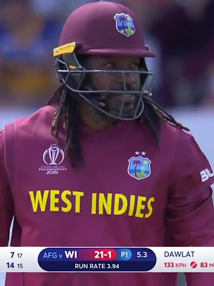 CWC19: AFG v WI – Gayle falls early for 7