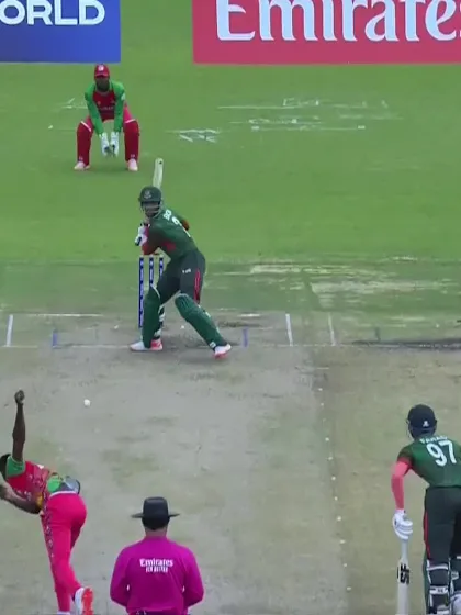 Iqbal Hasan Emon with a Four vs. Zimbabwe