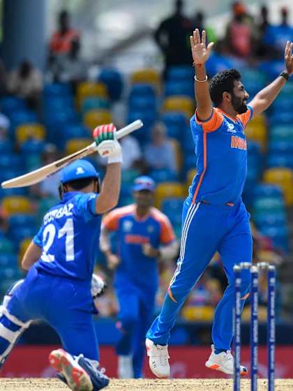 Logo of Brilliant Bumrah removes both Afghanistan openers | AFG v IND | T20WC 2024