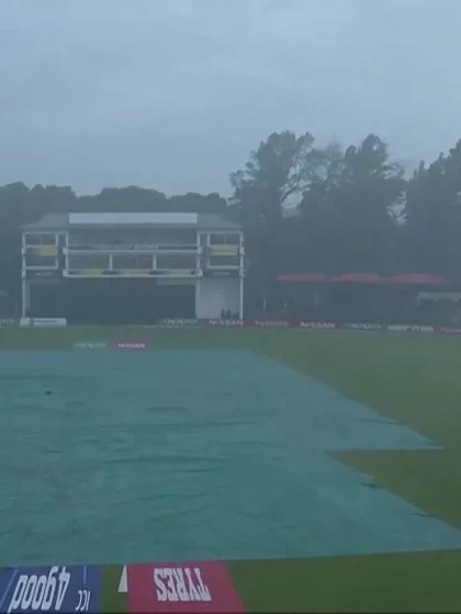 The rain falls at Harare Sports Club