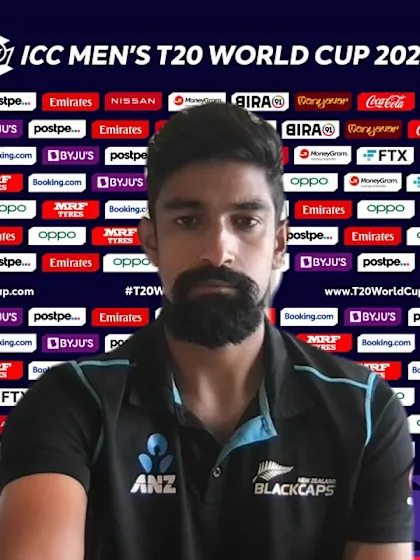 6 November - Abu Dhabi - New Zealand player Ish Sodhi pre-match press conference