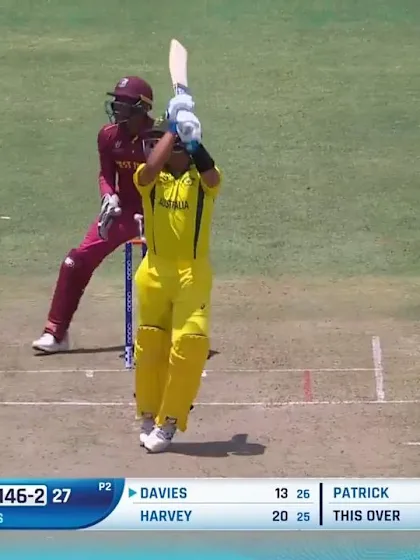 ICC U19 CWC: WI v AUS – Davies go inside out for a grand six