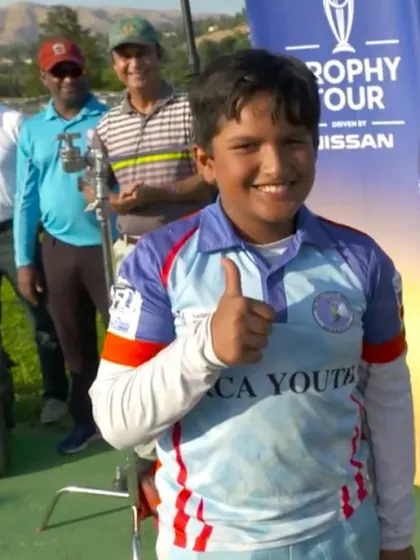 Ten-year-old wonderkid Aryan Chowdhury joins the CWC Trophy Tour, USA