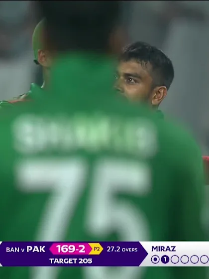 Fakhar Zaman - Wicket - Pakistan vs Bangladesh