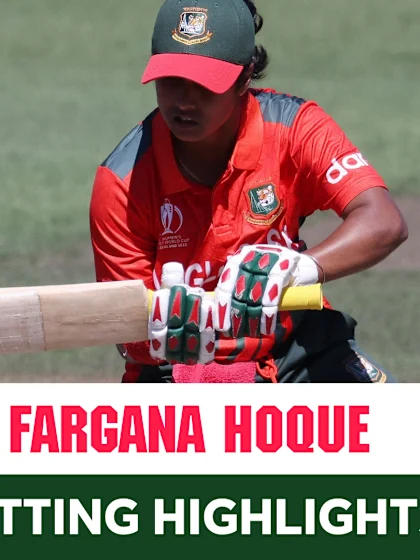 Logo of Highlights: Fargana Hoque stars with the bat for Bangladesh