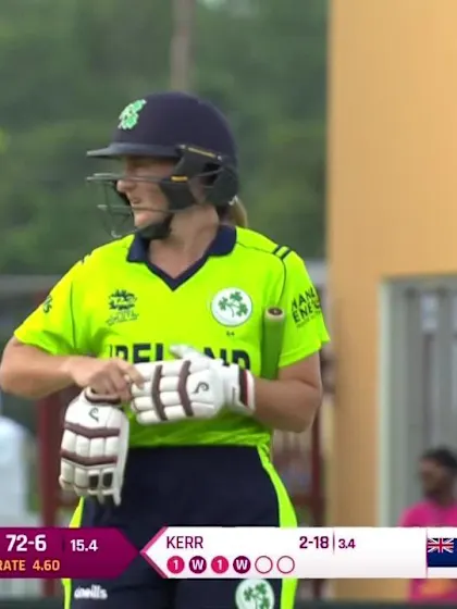 NZ v IRE: Amelia Kerr traps Shauna Kavanagh in front