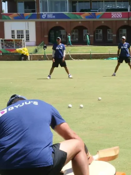 ICC U19 CWC: At the nets with the Indian slip cordon
