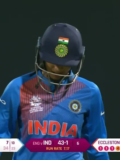 ENG v IND: Mandhana falls for 34