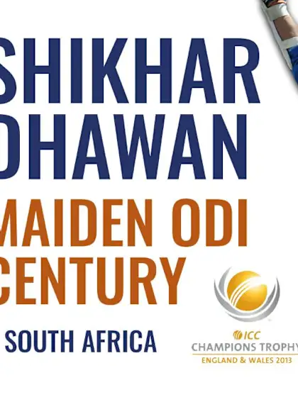 Shikhar Dhawan smashes his maiden ODI century | ICC Champions Trophy 2013
