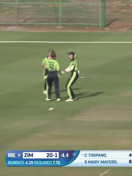 Wicket - Chipo Tiripano - Zimbabwe Women v Ireland