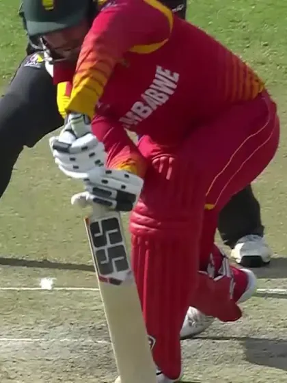 WATCH: Ahmed Raza bowls Brendan Taylor