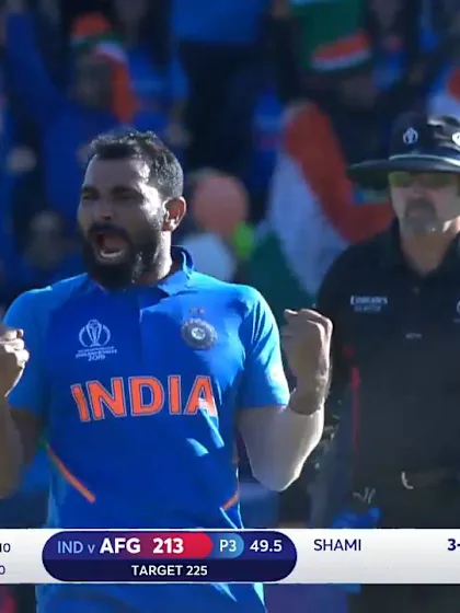 Logo of CWC19: Shami completes hat-trick, wraps up victory