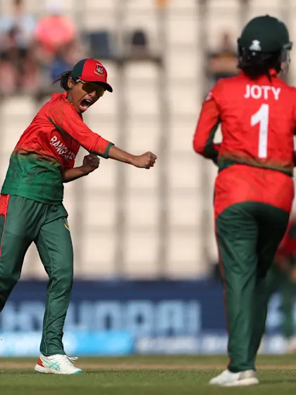 Rabeya Khan takes a fine diving catch to dismiss Saira Jabeen | Women's T20WC 2026