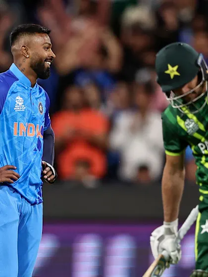 Wicket - Haider Ali - India v Pakistan ICC T20WC 2022