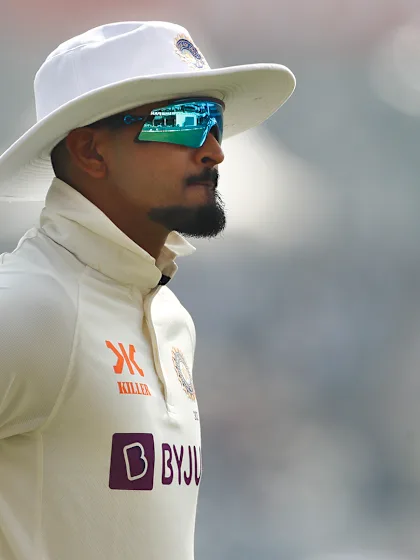 Logo of Shreyas Iyer taken for scans during fourth Test match