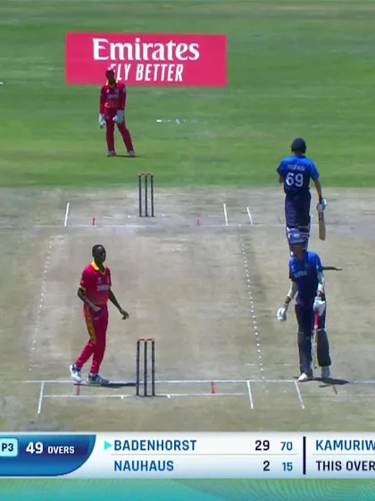 Hanro Badenhorst with a Six vs. Zimbabwe