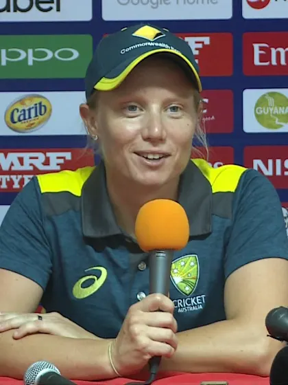 9 November - Guyana - Australia player Alyssa Healy post-match press conference
