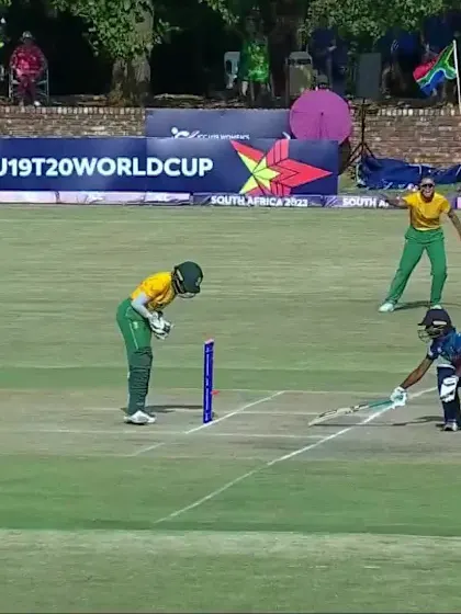 Wicket-Dulanga-Dissanayake-South-Africa-U19s-Women v Sri-Lanka-U19s-Women ICC U19W T20WC 2023