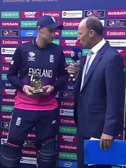 #CT17 Eng v Ban: Player of the match - Joe Root