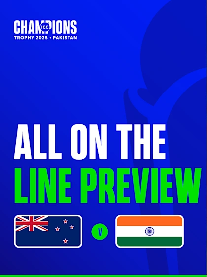 Logo of All on the Line Preview | NZ v IND | Champions Trophy 2025