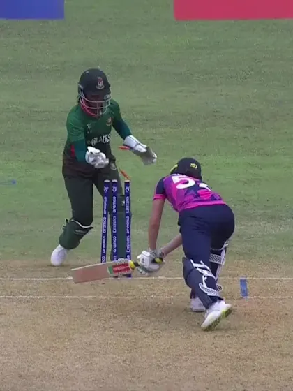 Logo of R Speedy with a Batting vs Bangladesh Women Under-19