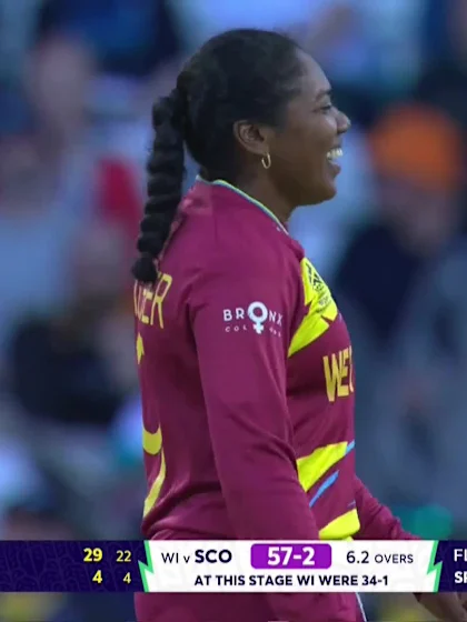 Sarah Bryce - Wicket - West Indies vs Scotland