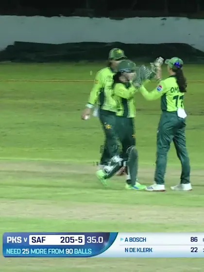 Nadine Klerk - Wicket - South Africa Women vs Pakistan Women