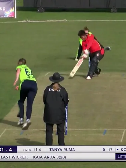 ICC T20WC Qualifier: IRE v PNG - Oala hit three sixes in her innings