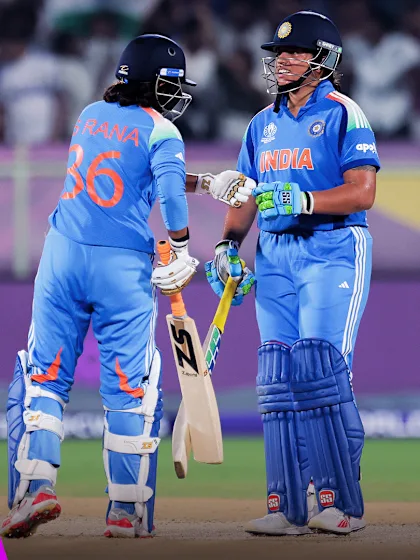 Ghosh, Rana's boundary blitz as India fight back | Innings Highlights | CWC25