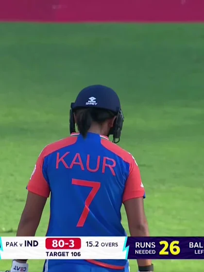 Logo of Richa Ghosh - Wicket - India vs Pakistan