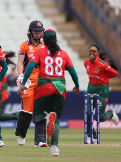 Marufa Akter gets rid of Phebe Molkenboer | Women T20WC 2026