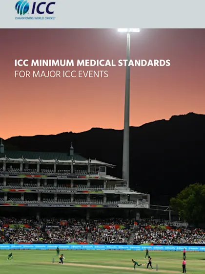 Minimum Medical Standards for Major ICC Events