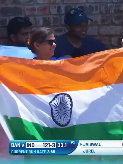 ICC U19 CWC: IND v BAN – Jaiswal drives crisply through the covers