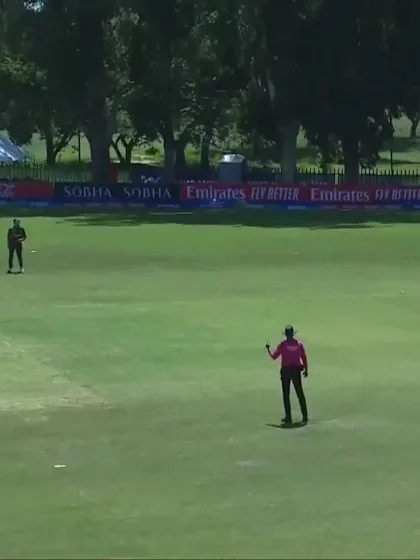 U Srivastava with a Four vs. Bangladesh