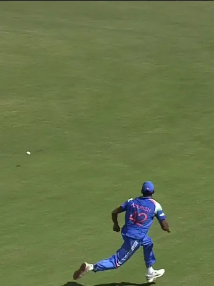 Hamza Zahoor with a Four vs. India