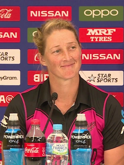 02 March - Melbourne - New Zealand player Sophie Devine post-match press conference