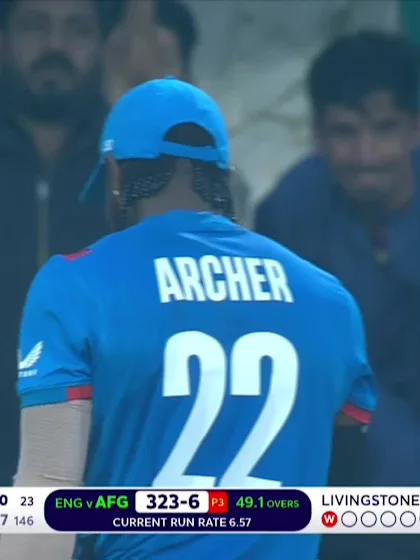 Logo of Ibrahim Zadran - Wicket vs England