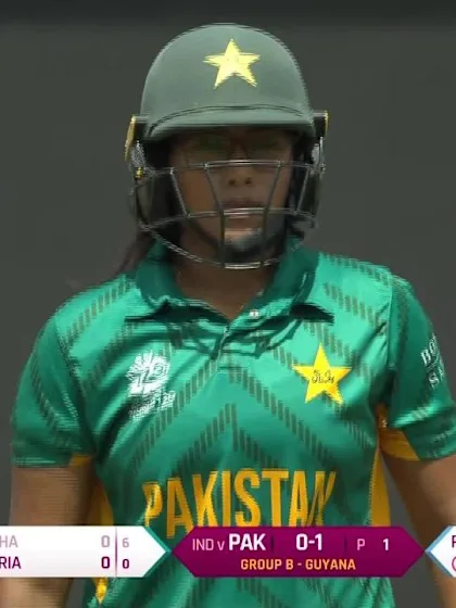 IND v PAK: Ayesha Zafar is sent back for 0 in the first over!