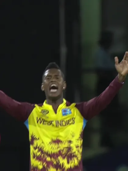 Logo of Alpesh Ramjani - Wicket - West Indies vs Uganda