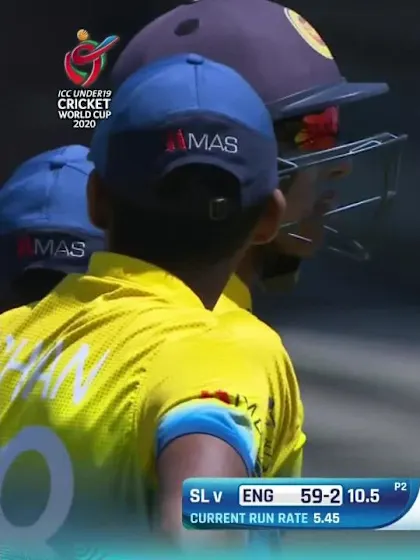 ICC U19 CWC: SL v ENG – Sudeera traps Cox with his straighter one
