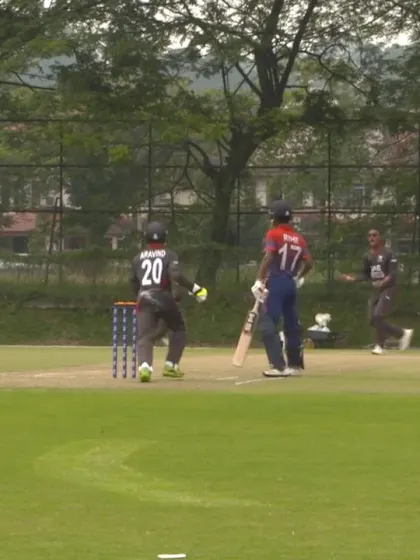 U19 CWC Asia Q Div 1: United Arab Emirates v Nepal – Three of Rishabh Mukherjee's wickets on his way to  figures of 4/64