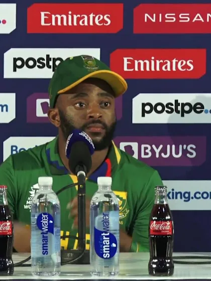 23 October - Abu Dhabi - South Africa Captain Temba Bavuma post-match press conference
