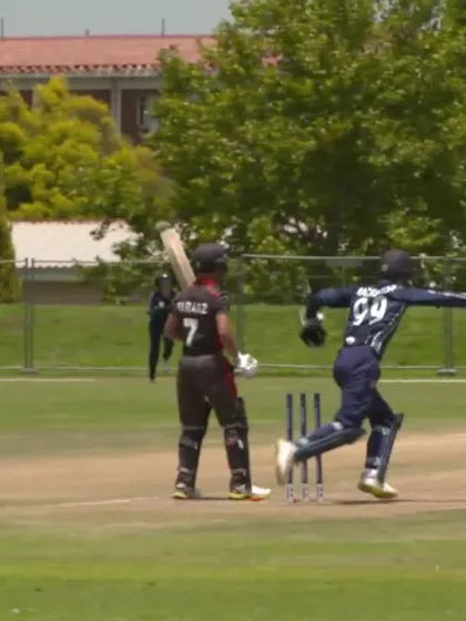 ICC U19 CWC: UAE v SCO – Danny Cairns takes two in an over for the second time in the game