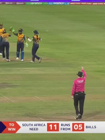 Logo of Wicket-Shabnim-Ismail-South-Africa-Women v Sri-Lanka-Women ICC T20WC 2023