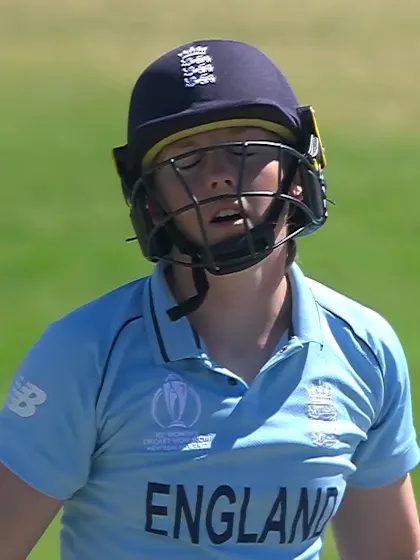 Logo of WICKET: Knight fails to get over the ball