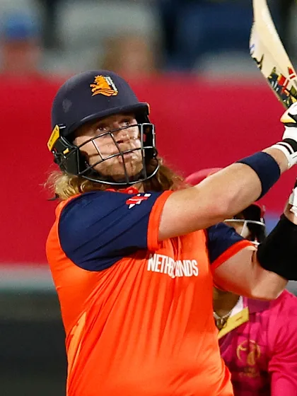 Logo of Netherlands opener and DJ Max O'Dowd on mixing sixes and bangers | T20WC 2022