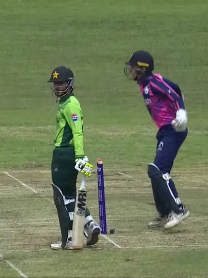 Sameer Minhas - Wicket - Pakistan vs Scotland