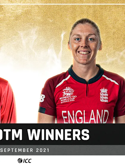 Lamichhane and Knight voted ICC Players of the Month for September